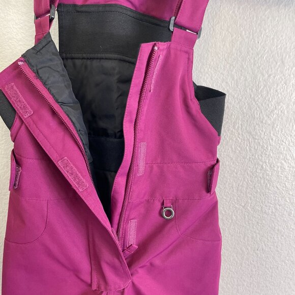 Roxy Kids Ski Snowboard Snow Bib Overalls T 4-5 Purple Dry Flight Technology - Picture 9 of 9